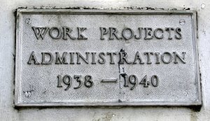 WPA plaque